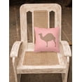 thumbnail image 2 of Carolines Treasures BB7819PW1818 F1 Hybrid Camel Pink Check Fabric Decorative Pillow, 18 x 18 in., 2 of 2