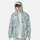 thumbnail image 2 of Balery Cartoon Doodle Puppy Sudadera ligera de manga larga con capucha y protección solar UPF 50+ para hombre y mujer, ideal para pesca y running-Small, 2 of 7