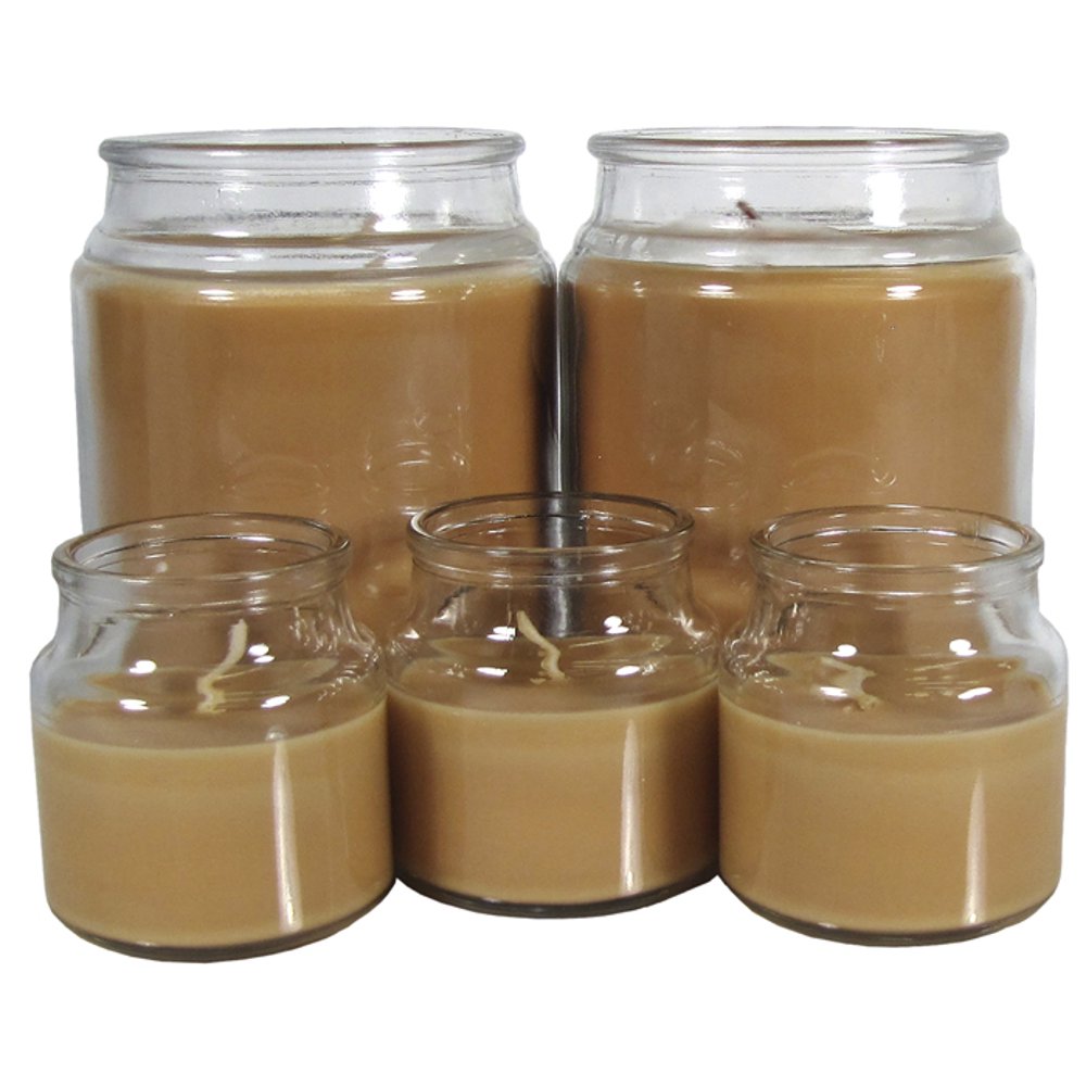 Mainstays Candle Jar Set, Hazelnut Cream, 5 pieces