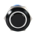 thumbnail image 2 of Interrupteur Plat à Bouton-Poussoir Étanche Noir 19Mm 12V Marche/arrêt Auto-Bloquant avec Loquet, DEL Blanche, Interrupteur Auto-Bloquant, 2 of 3