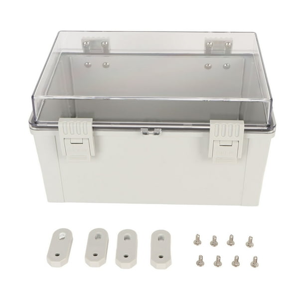 Caja De Distribución De Plástico Transparente Ingeniería Para El Hogar Caja Impermeable Al Aire Libre Hebilla Caja Base De Fábrica Caja De Agua Y Electricidad A Prueba De Lluvia E Impermeable 300 * 20