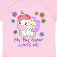 thumbnail image 4 of Inktastic My Big Sister Loves Me Cute Unicorn Boys or Girls Baby Bodysuit, 4 of 5