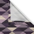 thumbnail image 3 of Ambesonne Geometric Kitchen Curtains, Abstract Style Triangles, 55"x39", Dark Purple Lilac, 3 of 3