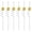 Golden, variant on Ludlz 6Pcs/Set Disco Straws Disco Ball Distinctive Reflective Mirror Spiral Shape Disco Party Decorations Bachelorette Straws Cup Accessories