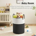 thumbnail image 4 of Laundry Basket, Woven Cotton Rope Laundry Hamper for Decor Storage of Dirty ClothesToys and Blankets in Bathroom, Baby Room and Living Room, 4 of 7
