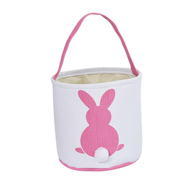 Rabbit Buckets Bolsa de almacenamiento Egg personalizada de transporte Easter para niños Decoración rosa perfecl Canasta Conejito De Pascua
