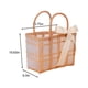 thumbnail image 3 of Organizadores y almacenamiento de armario, bolsa de playa tejida de plástico transparente, elegante cesta para verduras, bolsa de regalo de agradecimiento para maestros con flores, bolsa de mano con c, 3 of 8