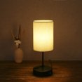 thumbnail image 4 of Lámpara de mesa Shineslay lámpara de escritorio de noche para dormitorio sala de estar con bombilla Shineslay Lámpara de mesa, 4 of 7