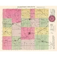 thumbnail image 2 of Everts 14x12 White Modern Wood Framed Museum Art Print Titled - Harper Kansas - Everts 1887, 2 of 4