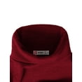 thumbnail image 4 of H2H Mens Casual Slim Fit Pullover Sweaters Lightweight Turtleneck Thermal Basic Designed RED US XS/ASIA M (KMTTL028), 4 of 6