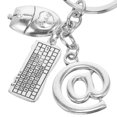 thumbnail image 2 of Llavero con teclado, colgante para computadora, llavero para mochila, bolso o cartera., 2 of 8