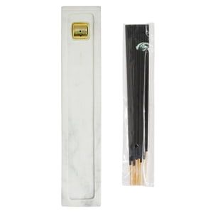 Better Homes & Gardens Marble Incense Holder Set with 10 Lavender Incense Sticks 11-Piece Set