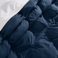 thumbnail image 2 of Truly Soft Cloud Puffer Boxed Pleat 100% Microfiber Polyester Dark Blue 3-Piece King Comforter Set, Solid Casual themed, Adult Bedding, OEKO-TEX Certified, 2 of 9