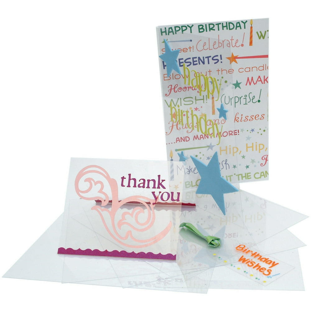 Craft Plastic Sheets 8.5"X11" 25/Pkg Clear .007