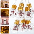 thumbnail image 2 of Christmas Globe String Lights, 10 Bulbs Battery Powered Mini Snowflake Fairy String Light for Home, Bedroon, Xmas Tree Decor , New Year Decorations, 2 of 9