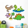 thumbnail image 1 of Various Dinosaurs Wall Decal Sticker Set by Wallmonkeys Vinyl Peel & Stick Graphic for Boys (48 in W x 38 in H), 1 of 4
