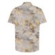 thumbnail image 3 of Camisas de Manga Corta de los Hombres Casual Hoja Impresión Solapa Superior, Mezcla de Poliéster/Spandex de la Moda para la Fiesta Y la Playa, 3 of 5