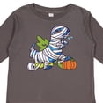 thumbnail image 4 of Inktastic Halloween Dinosaur Mummy Boys or Girls Long Sleeve Toddler T-Shirt, 4 of 5