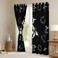 thumbnail image 3 of Homewish Teens Cowboy Horseshoe Black Out Curtains,Western Theme Curtains Pack of 2 (42x63 Each),Farmhouse Animal Horse Bedroom Curtains,Super Cozy Room Decor, 3 of 6