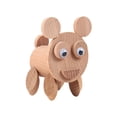 thumbnail image 3 of DIY Animal de madera juguete decoración preescolar aprendizaje temprano animales pequeños figuras artesanías de madera para niños niños niñas regalos Panda Hugo Rompecabezas de madera, 3 of 10