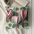 thumbnail image 3 of Hello You More Eucalyptus Leaves Throw Pillow Covers, Hearts Cushion Case Decoration for Sofa Couch, 3 of 5