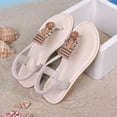 thumbnail image 4 of Staki Sandals for Teens Toddler Girls Sandals Little Girls Kids Summer Shoes Toddler Sandals(White,2 Big Kid), 4 of 6