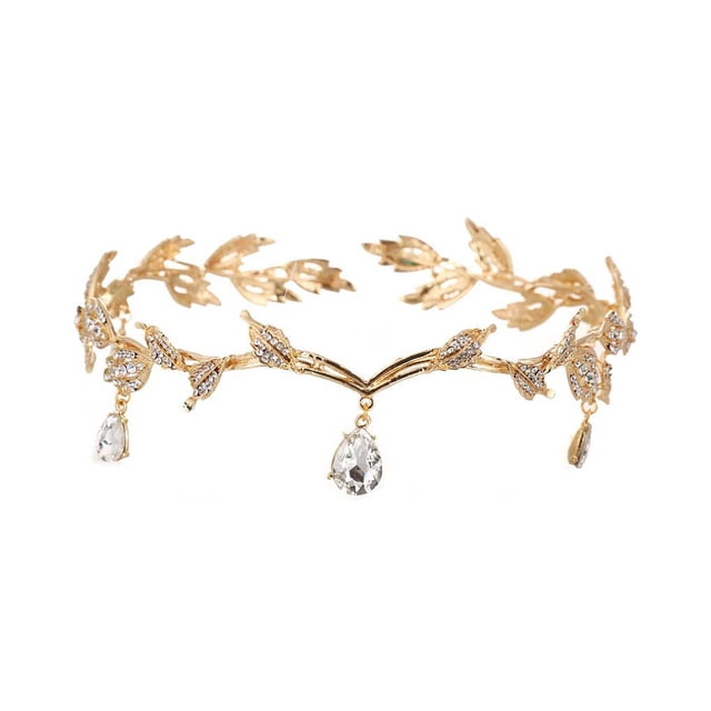 Jumpingount Diadema de diamantes de imitación para mujer, diadema de cristal para fiesta, banquete, ceremonia, tocado de fotografía, decoración Type2 NO2