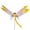 Yellow-50Pcs, variant on 100Fens Simulated Dragonflys Iron Insert,Clip On Dragonflys For Outdoors Dragonflys Garden Decor,4 Colors Set
