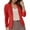 Red 3, variant on Lixiuxyad Women Trendy Jacket Women's Casual Jacket Autumn Winter Fashion Solid Color Pocket Slim Fit Outwear Tops Coat For Daily Wear Black