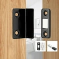 thumbnail image 2 of Cabinet Magnetic Catch L-Shaped, Ultra Thin Cabinet Door Magnetic Catch, Magnetic Sliding Door Wardrobe Door Magnetic Strip Patch Absorber, for Drawer Magnets Adhesive Cabinet Latch, 2 of 7