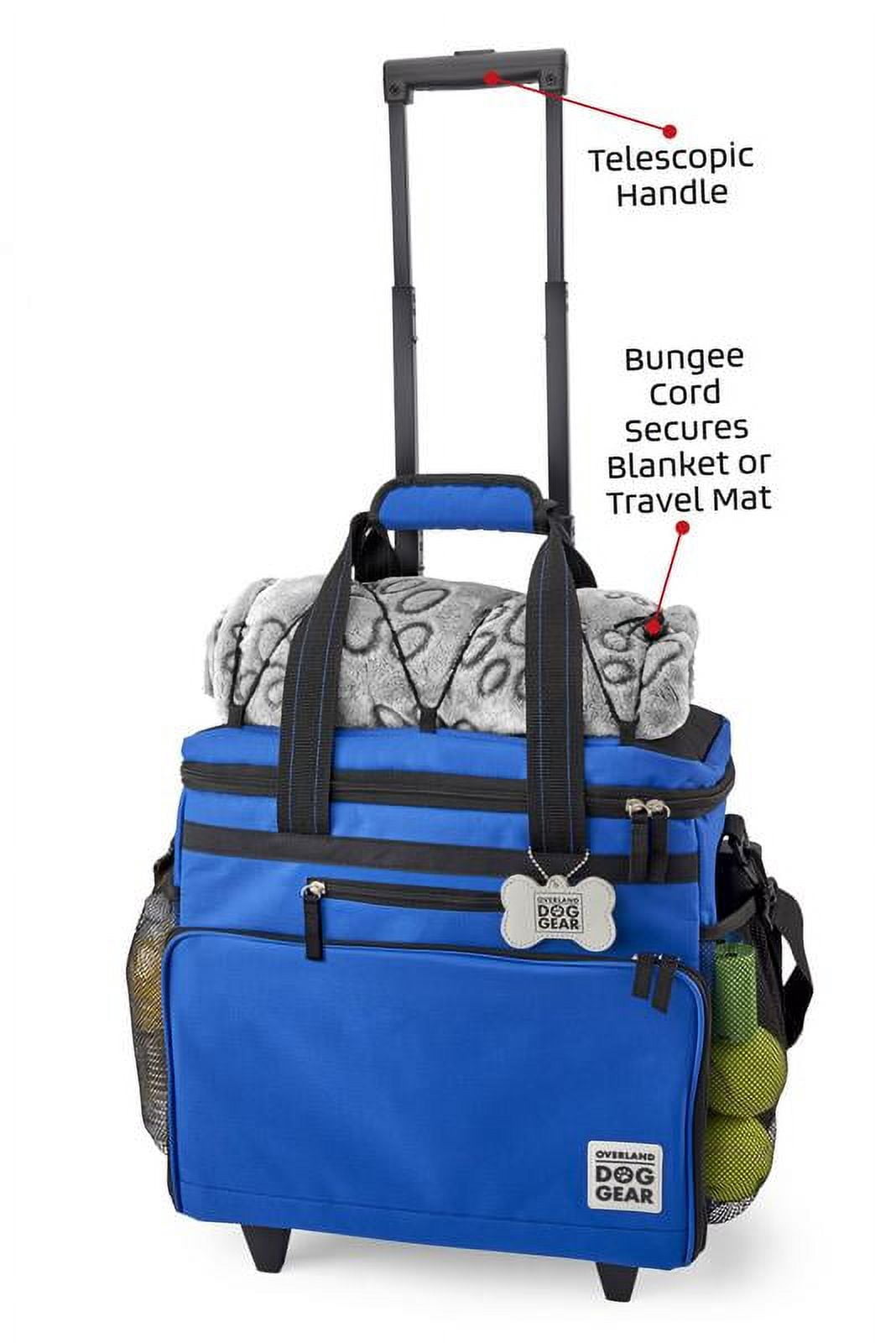 Mobile Dog Gear Rolling Week Away Bag, Blue