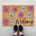 thumbnail image 2 of Jierger Summer Floor Mats Holiday Mats Welcome Door Mats Polyester Door Mat Beach Non Slip Floor Mat for Home Entrance, Outside Entry, Yard, Floor Summer Porch Decor 19.7 x 31.5 inch, 2 of 7