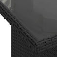 thumbnail image 6 of vidaXL 7 Piece Patio Sofa Set with Cushions Black Poly Rattan, 6 of 9