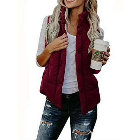 Cotton Sleeveless Vest - Women Fashion Autumn Winter Cotton Vest Sleeveless Coat