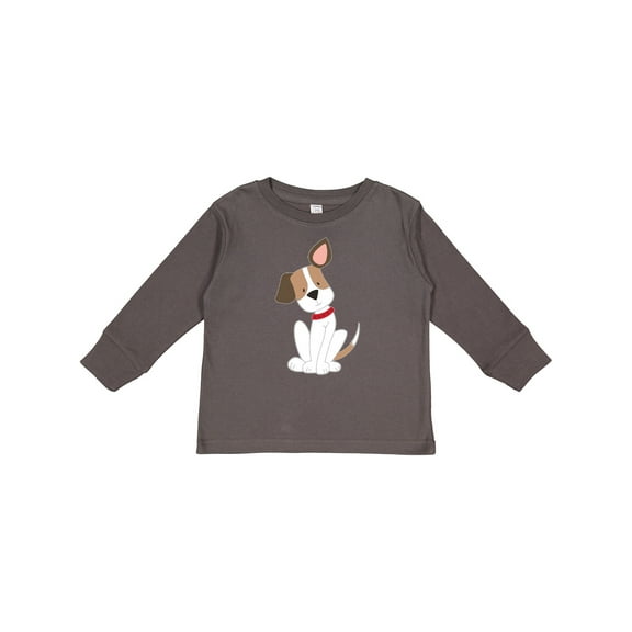 Inktastic Dog with Ear Up Boys or Girls Long Sleeve Toddler T-Shirt
