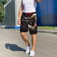 thumbnail image 6 of Balery American Bald Eagle Warrior Men's Cotton Knit Pajama Shorts Waistband & Pockets,Short Pajama Pants-3X-Large, 6 of 8