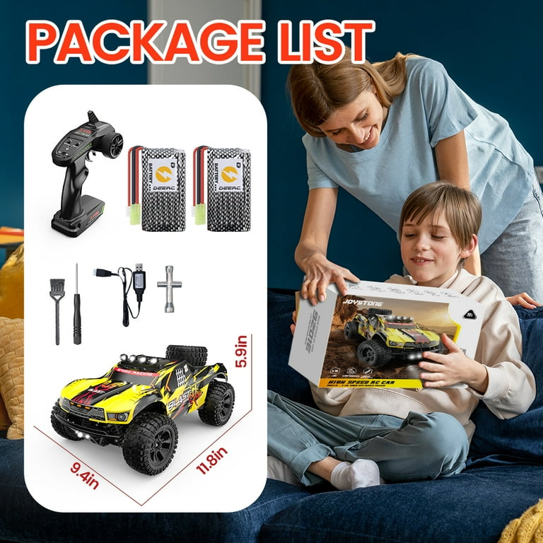 JoyStone 1:10 Large Scale RC Car, 35+MPH Fast Remote Control JoyStone 1:10 Large Scale RC Car, 35+MPH Fast Remote Control