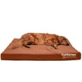 thumbnail image 5 of FurHaven Pet Products Indoor/Outdoor Oxford Cooling Gel Top Deluxe Mattress Pet Bed for Dogs & Cats - Chestnut, Jumbo, 5 of 12