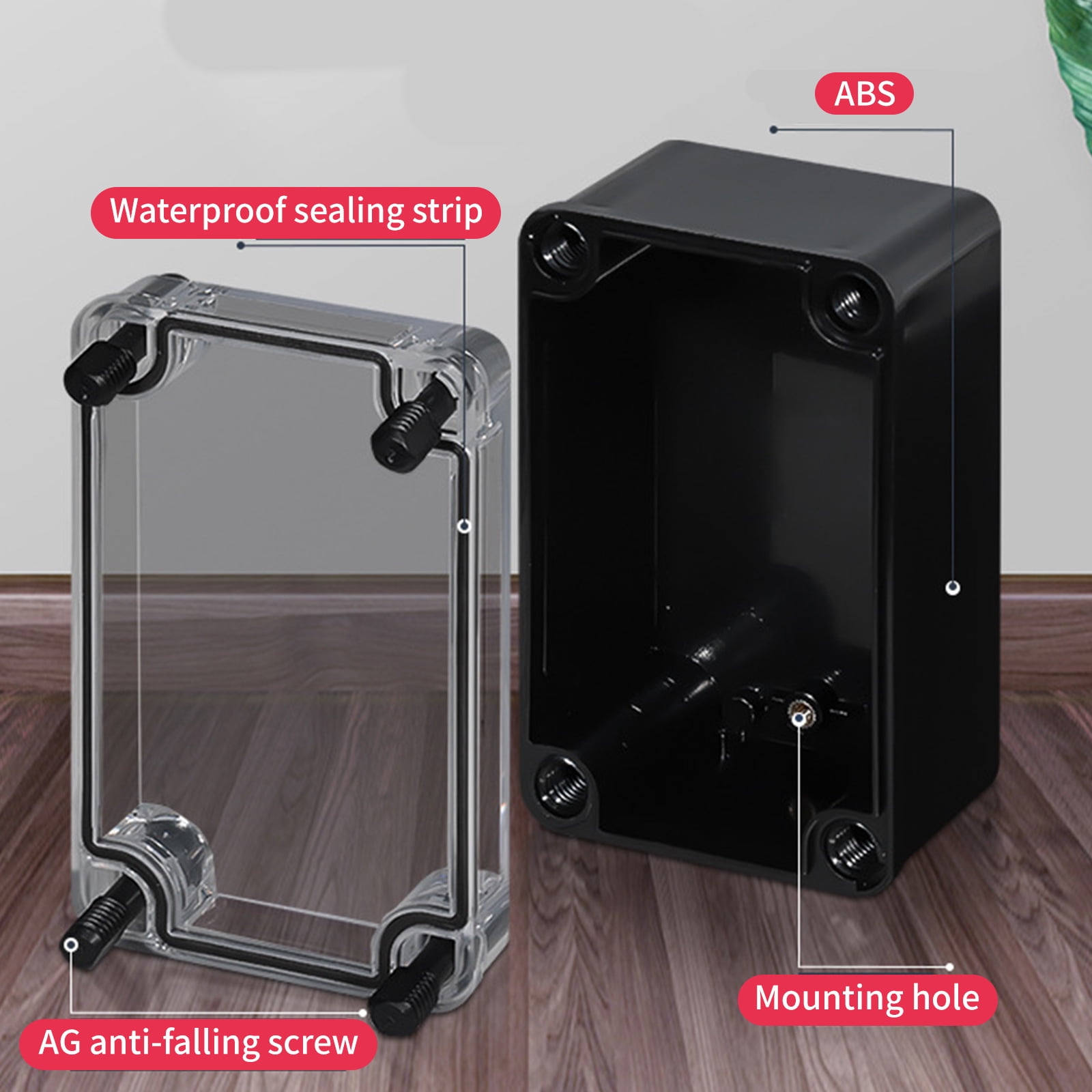 Dustproof Electrical Project Box Waterproof Electrical Enclosure Outdoor Waterproof Junction Box for Monitoring Systems