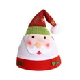 thumbnail image 2 of HongHeng 1Pc Santa Hats for Adult Kids Red Fluffy Christmas Santa Hat for Men Women Boy Girl Plush for Christmas Cap Gift New Year, 2 of 7