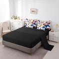 thumbnail image 5 of jejeloiu Gaming Gamer 7-Piece Bedding Comforter Set,Modern Video Game King Bedding Sets,Multicolor Cute Gamepad Bed Sheets For Boys,Breathable Home Decor Reversible, 5 of 8
