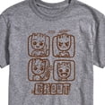 thumbnail image 3 of Marvel Guardians of the Galaxy - Groot Grid - Men's Short Sleeve Graphic T-Shirt, 3 of 5