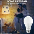 thumbnail image 5 of Luxrite A19 LED Light Bulb 11W=75W CRI90 5CCT 2700K-5000K Dimmable 1100 Lumens E26 Base Title CA20 ETL Listed 24 Pack, 5 of 7