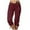 Wine, variant on ABATAB Womens Capri Pants Summer Low Waisted Drawstring Yoga Capri Pants Lightweight Joggers Workout Crop Trousers with Pockets