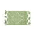 thumbnail image 2 of Jean Pierre Ricardo Cotton Fringe 27 x 45 in. Bath Rug, Sage Green, 2 of 7