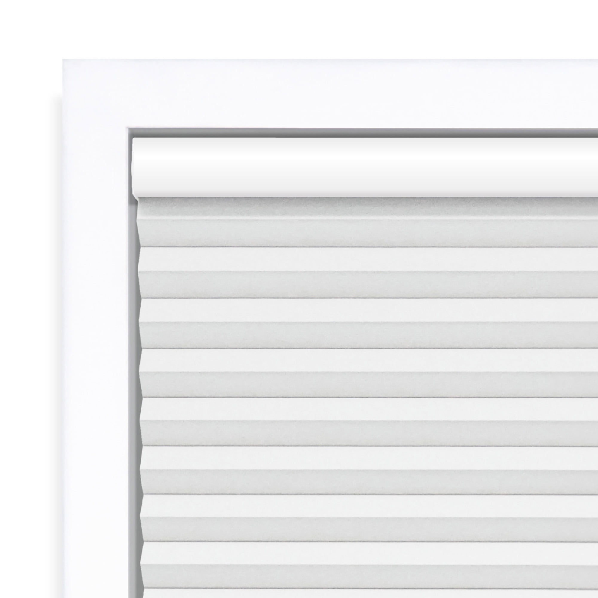 (2 pack) Mainstays Cordless Polyester Blackout Cellular Shade, 1-Piece, White, 32" W x 72" L