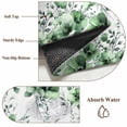 thumbnail image 6 of Round Area Rug 4 Ft, Green Floral Washable Non-Slip Circle Carpet for Living Room/Bedroom, Vintage Farmhouse Garden Flower Leaves Low-Profile Crawling Mats Collection Rugs for Indoor, 6 of 8