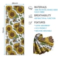 thumbnail image 2 of White Bee Sunflower Pattern Hot Yoga Mat Towel Non Slip for Hot Yoga - Quick-Drying Yoga Mat Cover with 4 Corner Pockets with Travel Bag - Hot Yoga Towel Non Slip Grip Moisture Wicking Sweat 70"x26", 2 of 6