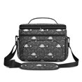 thumbnail image 2 of Dinosaur and Egg Grey Pattern Insulated Lunch Box for Women Men, Medium Leakproof Cooler Bag with Adjustable Strap, 10"x6.7"x8", 2 of 6