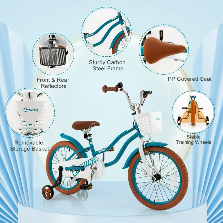キッズ うぇーい Kids Bicycle 18 Inch Toddler and Kids Bike with Training